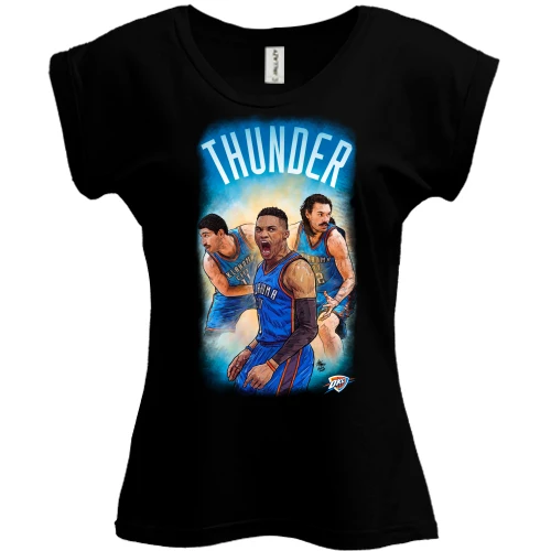 Футболка женская PANI, Черный, THUNDER