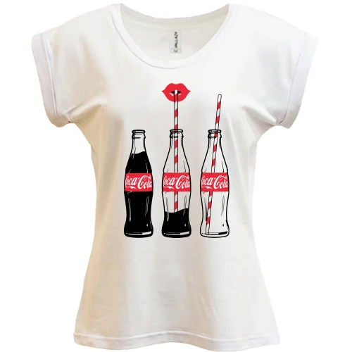 Футболка женская PANI, Белый, 3 Coca Cola