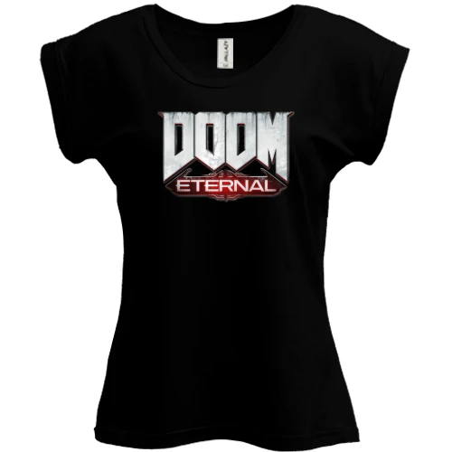 Футболка женская PANI, Черный, Doom Eternal