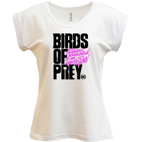 Футболка женская PANI, Белый, Birds of Prey DC