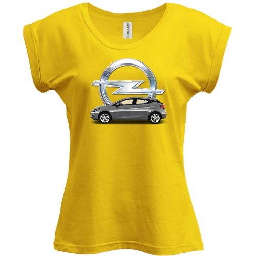 Футболка женская PANI, Желтый, Opel car
