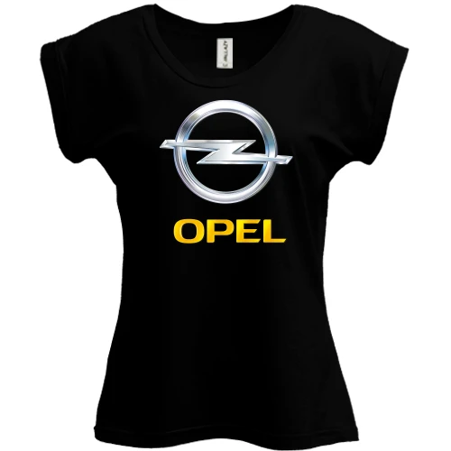 Футболка женская PANI, Черный, Opel logo (2)