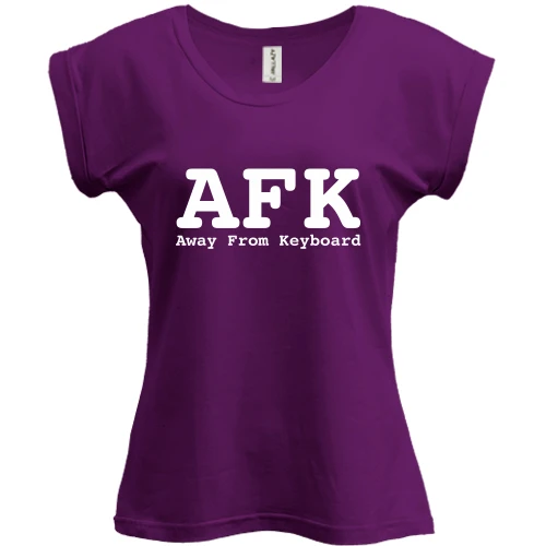 Футболка женская PANI AFK Away From Keyboard.