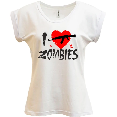 Футболка жіноча PANI I love zombies