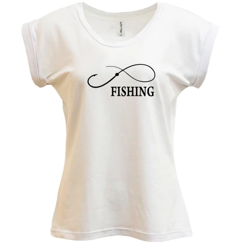 Футболка жіноча PANI, Білий, Fishing infinity