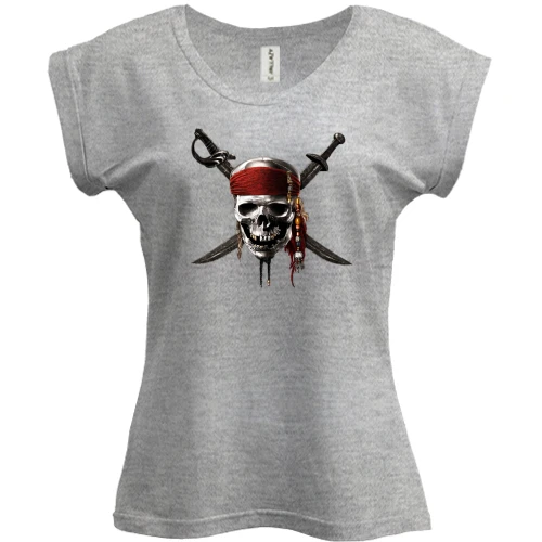 Футболка жіноча PANI Pirate skull