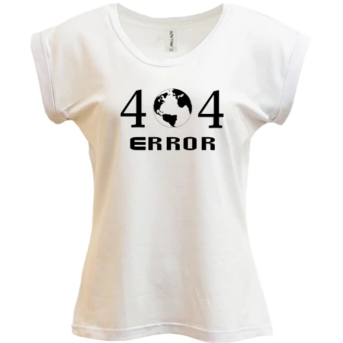 Футболка женская PANI, белый, 404 ERROR