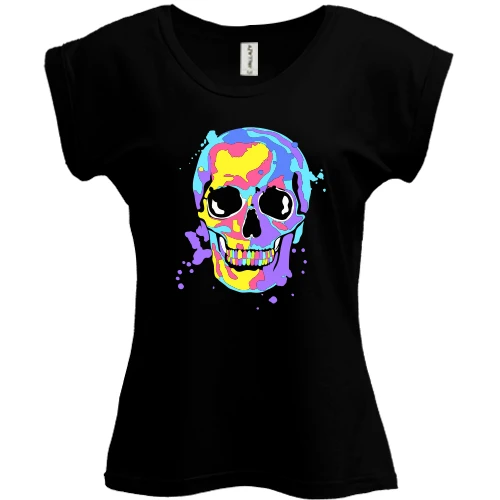 Футболка жіноча PANI Skull pop art