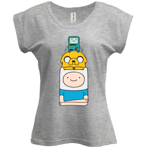 Футболка женская PANI Adventure time pyramid