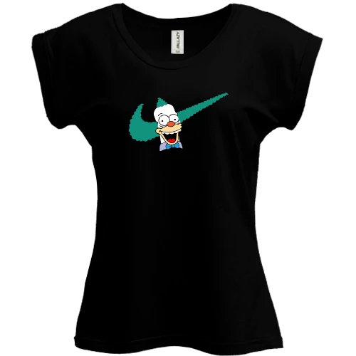 Футболка жіноча PANI, Чорний, Krusty the Clown Nike