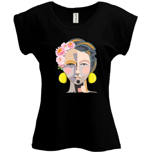 Футболка жіноча PANI Woman with pop art portrait