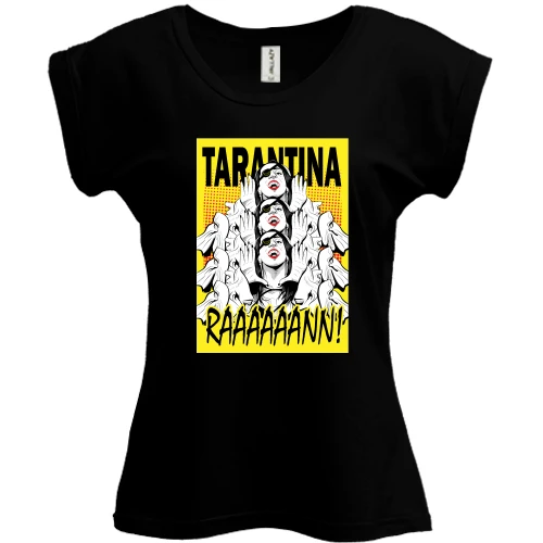 Футболка женская PANI, Черный, Tarantina Raaaannn!
