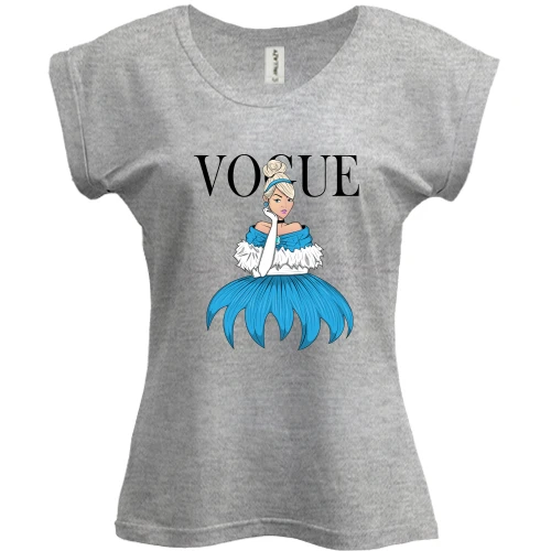Футболка женская PANI, Серый меланж, VOGUE Cinderella