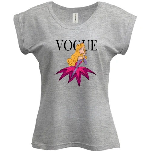 Футболка женская PANI, Серый меланж, VOGUE Aurora