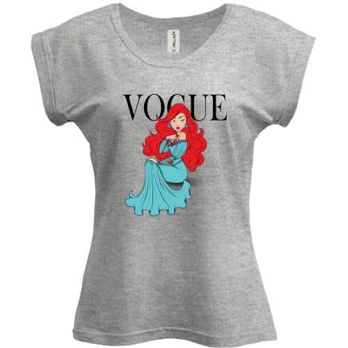Футболка женская PANI, Серый меланж, VOGUE Ariel