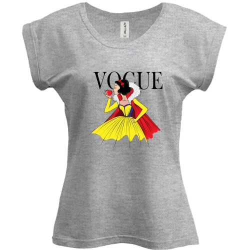 Футболка женская PANI, Серый меланж, VOGUE Snow White