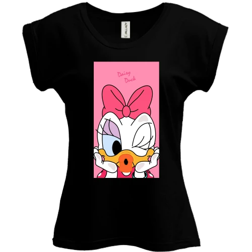 Футболка женская PANI, Черный, Daisy duck baby