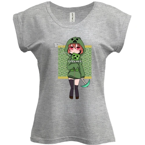 Футболка женская PANI Minecraft Girl