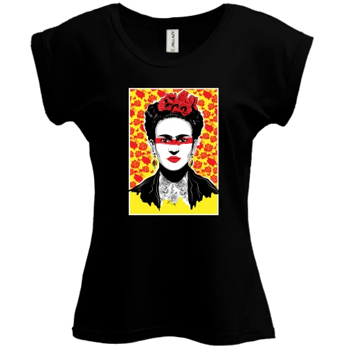 Футболка женская PANI, Черный, Frida Kahlo art