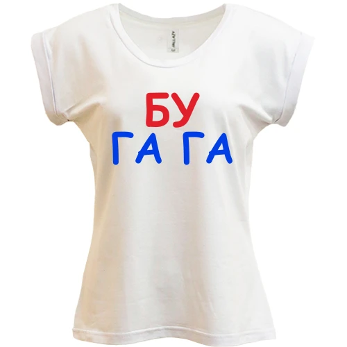 Футболка жіноча PANI, Білий, Бу га га