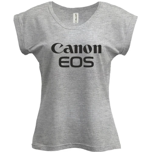 Футболка женская PANI, Серый меланж, Canon EOS