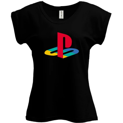 Футболка женская PANI, Черный, Sony Playstation