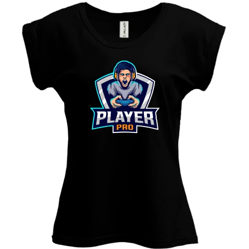 Футболка женская PANI, Черный, Player pro