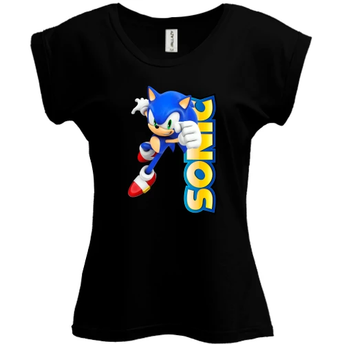 Футболка женская PANI, Черный, SONIC
