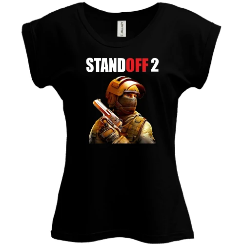 Футболка женская PANI, Черный, Standoff 2