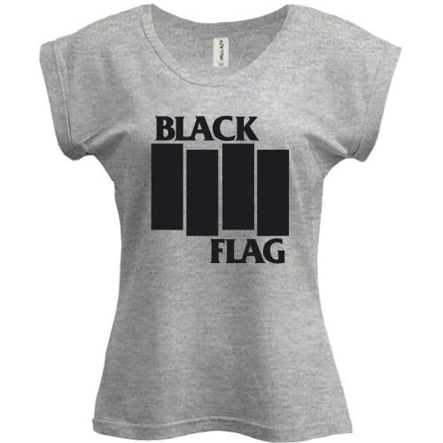 Футболка женская PANI, Серый меланж, Black Flag