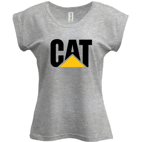 Футболка женская PANI, Серый меланж, Caterpillar (CAT)