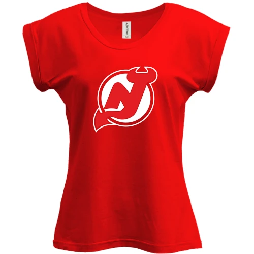 Футболка женская PANI, Черный, New Jersey Devils