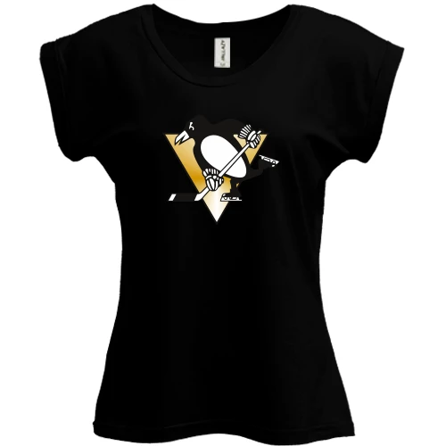 Футболка женская PANI, Черный, Pittsburgh Penguins