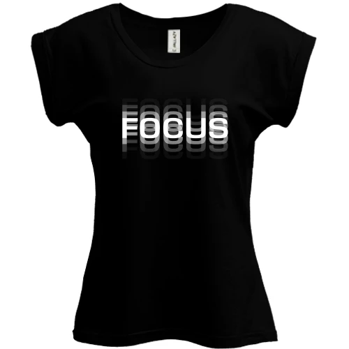 Футболка женская PANI, Черный, пьяный Focus