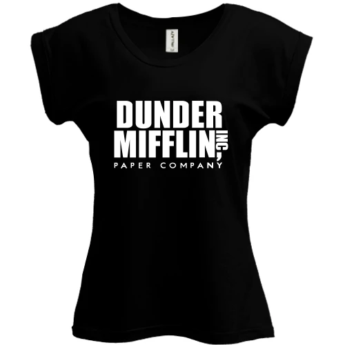 Футболка женская PANI, Черный, The Office - Dunder Mifflin