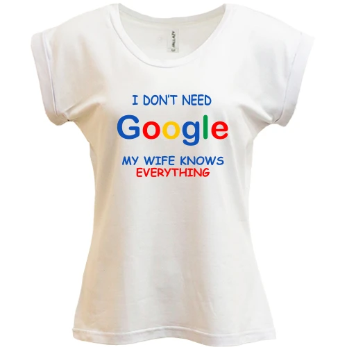 Футболка жіноча PANI I dont need Google