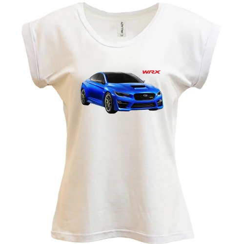 Футболка женская PANI, Белый, SUBARU WRX