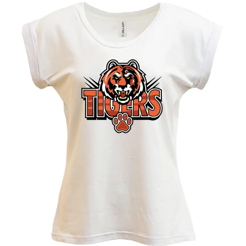 Футболка женская PANI, Белый, Tigers