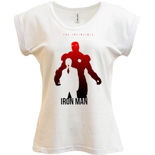 Футболка женская PANI, белый, The Invincible Iron Man