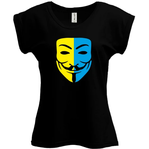 Футболка женская PANI, Черный, Anonymous (Анонимус) UA