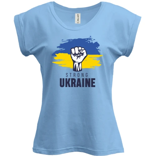Футболка женская PANI, Синий, Strong Ukraine