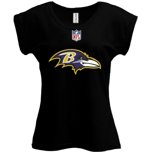 Футболка женская PANI, Черный, Baltimore Ravens