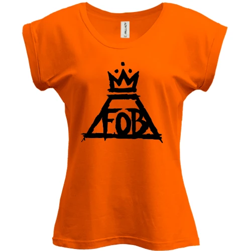 Футболка женская PANI, Оранжевый, fall out boy