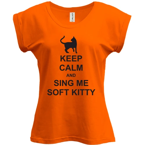 Футболка женская PANI Keep calm and song me Soft Kitty