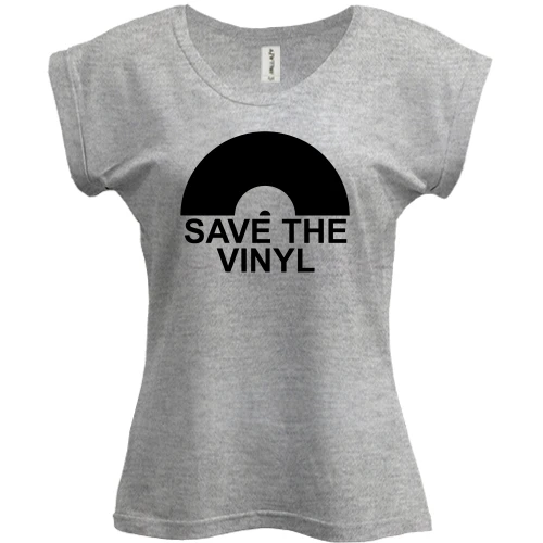 Футболка женская PANI Save the vinyl