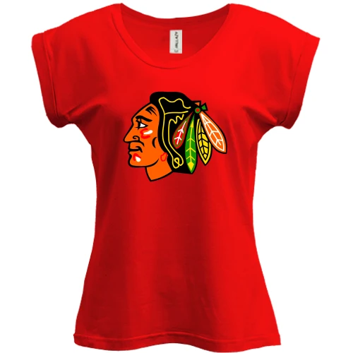 Футболка женская PANI с логотипом Chicago Blackhawks