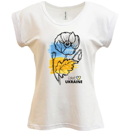 Футболка жіноча PANI Love Ukraine (Квітка)