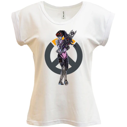 Футболка женская PANI, Белый, Overwatch Widowmaker