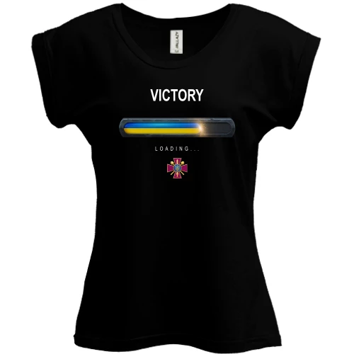 Футболка женская PANI, Черный, Victory Loading