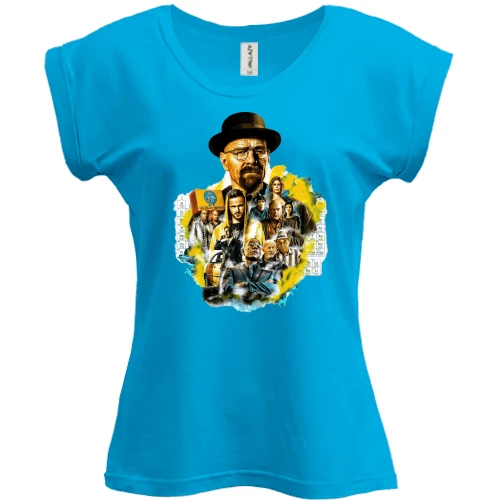 Футболка женская PANI, Белый, Breaking Bad (киногерои)